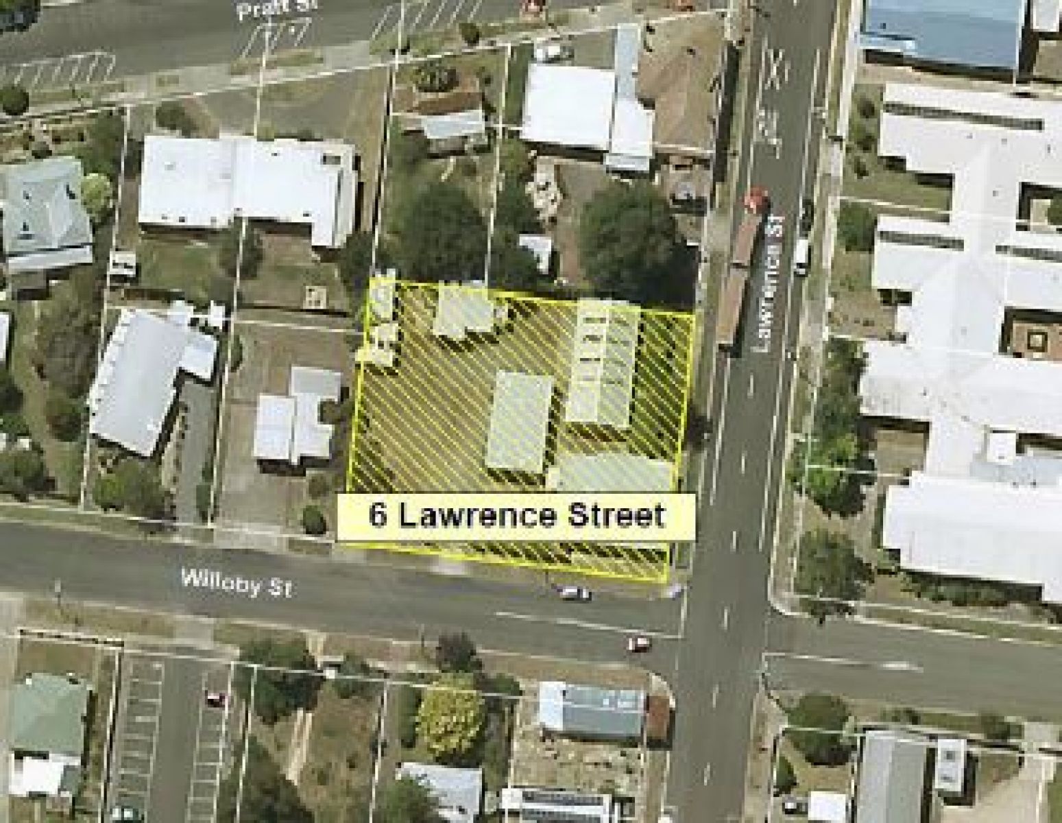 Aerial view of 6 Lawrence Street, Beaufort