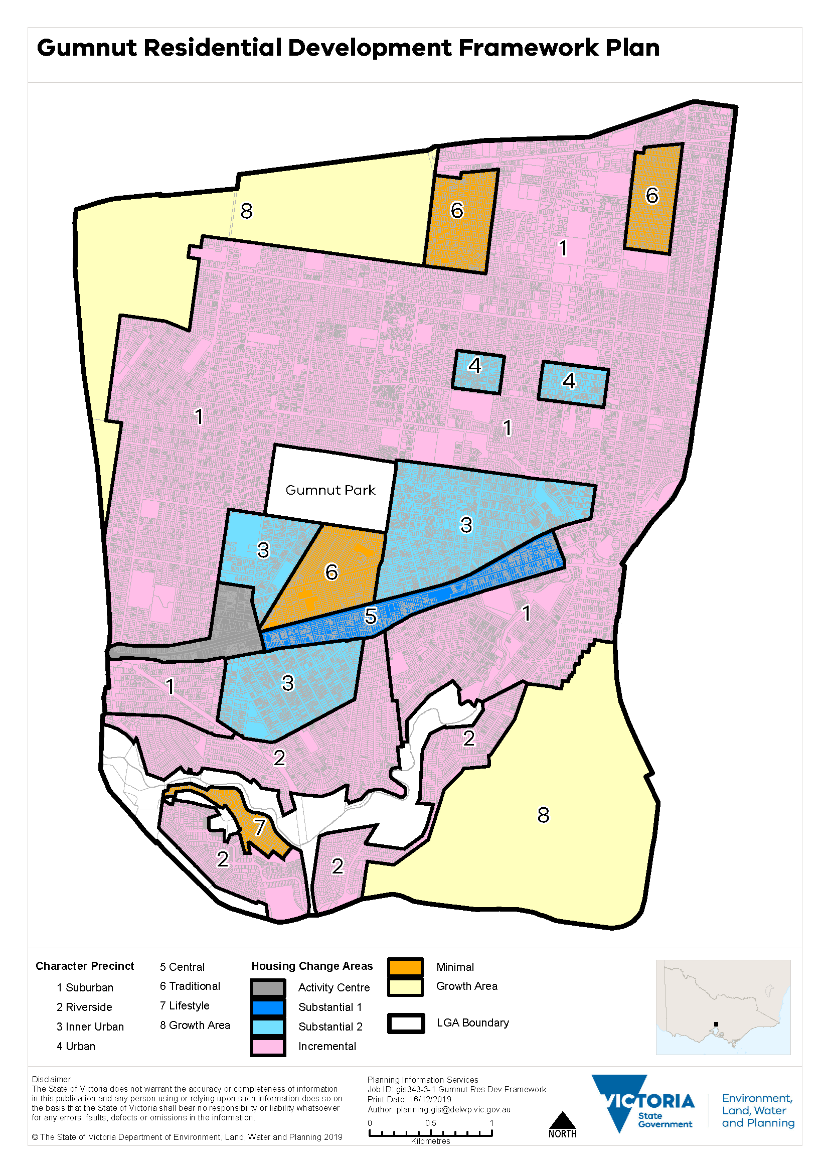 Figure 2: Gumnut residential development framework plan