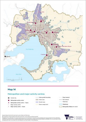 major metropolitan activity centres