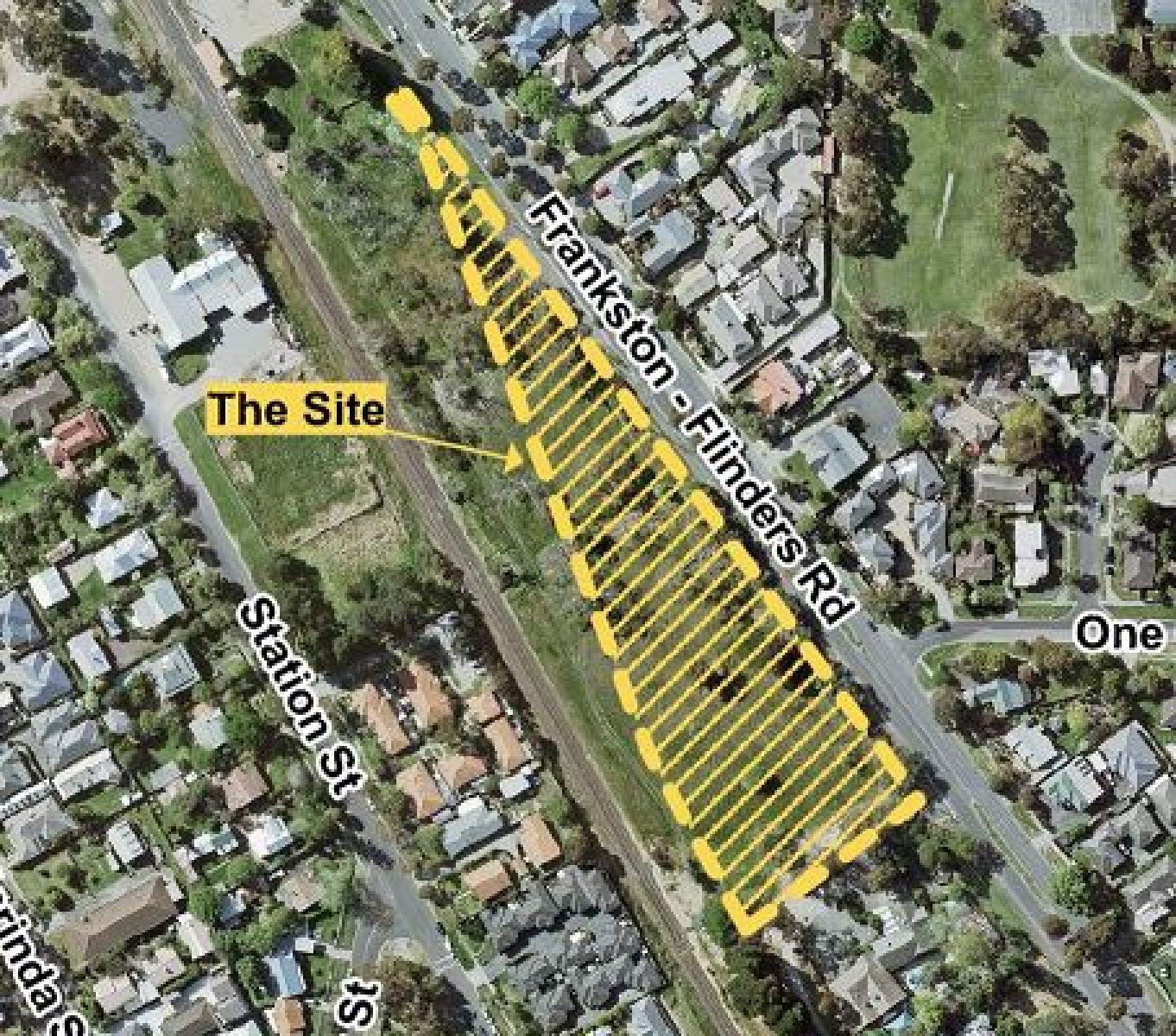 Aerial photo of 1080 Frankston-Flinders Road, Somerville