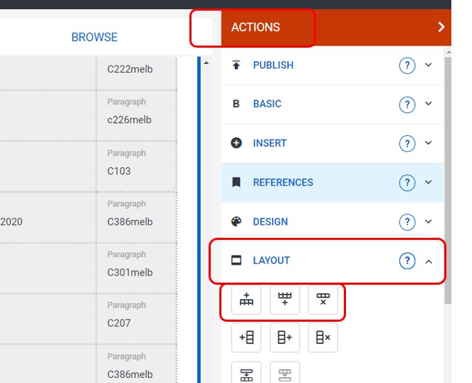 Inserting a row into an existing table