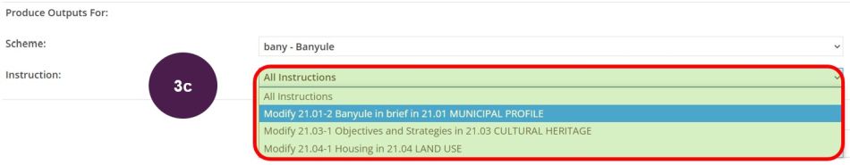 select to produce an interim publish for single instruction item