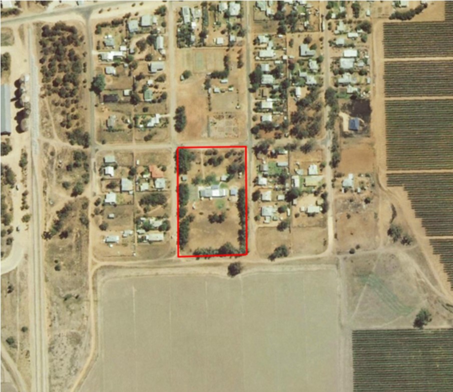Aerial view of site 