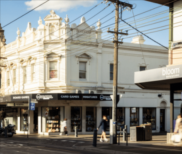 Photo of street view and shops in Malvern