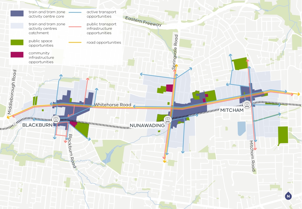 Map of infrastructure improvements for Blackburn