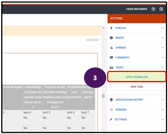 Apply the amendment health check workflow