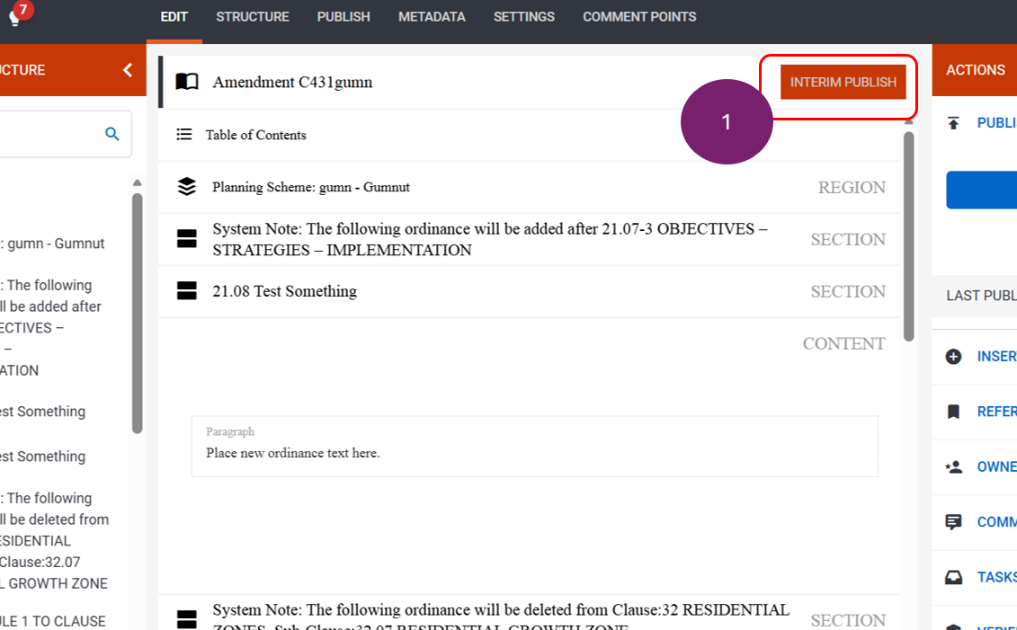 Interim Publish button on ATS Authoring