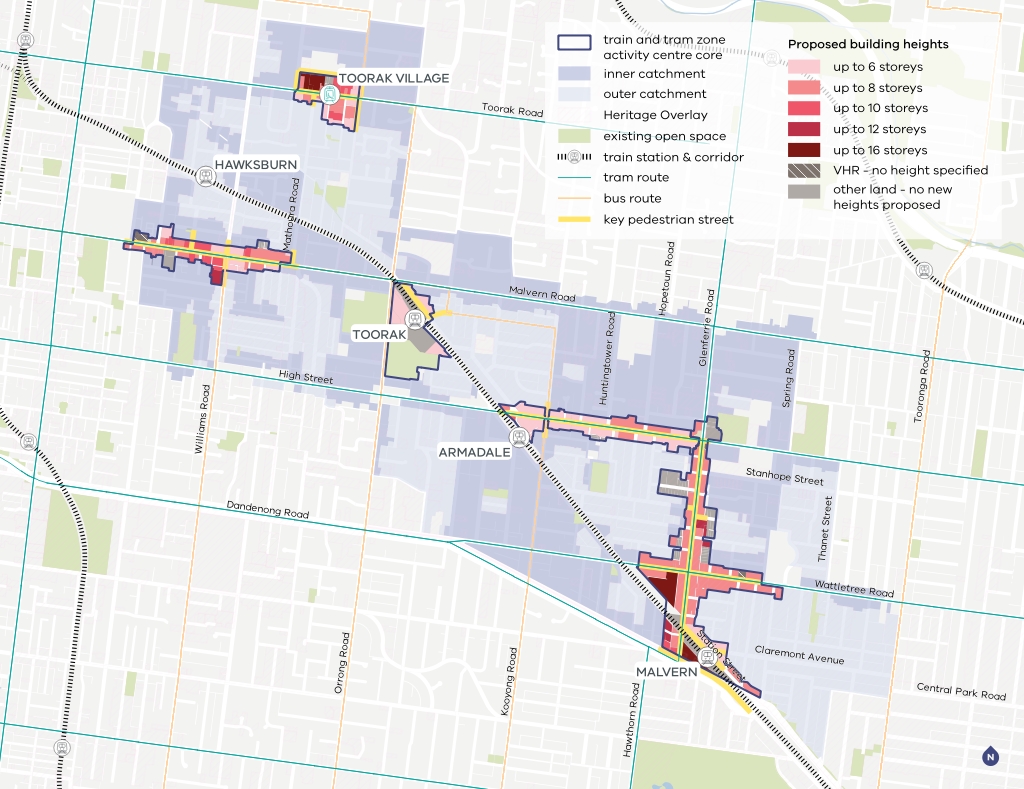 Map of Toorak catchment