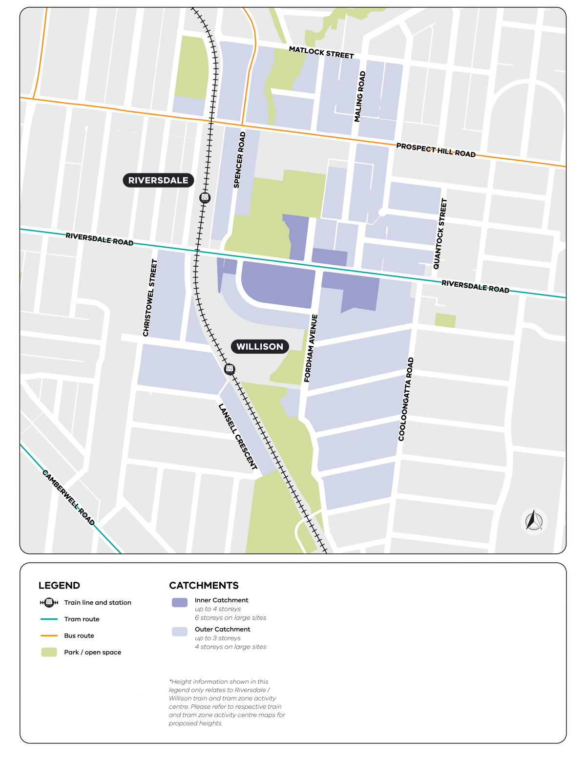 Map showing the Riversdale and Willison activity centre