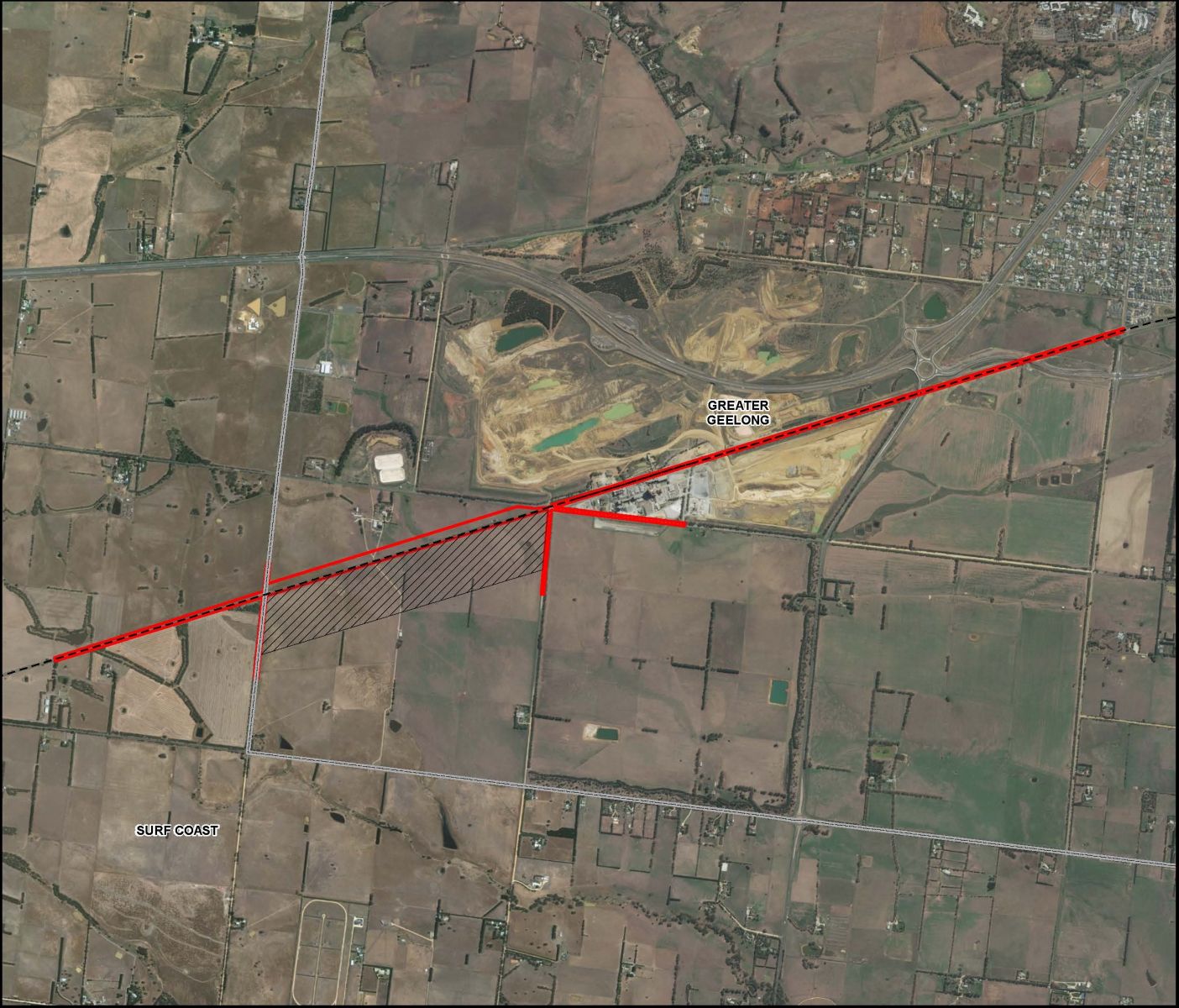 Site location of proposed GC104