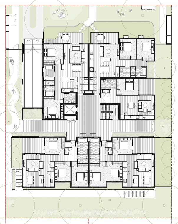 Building floorplan by McGregor Westlake Architecture