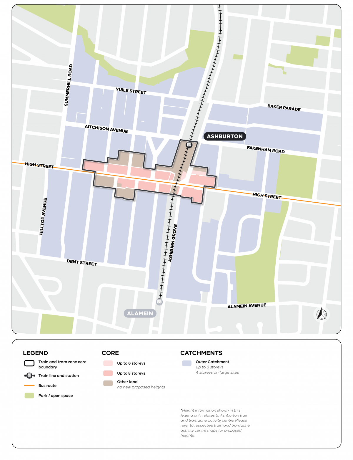Map showing the Ashburton activity centre