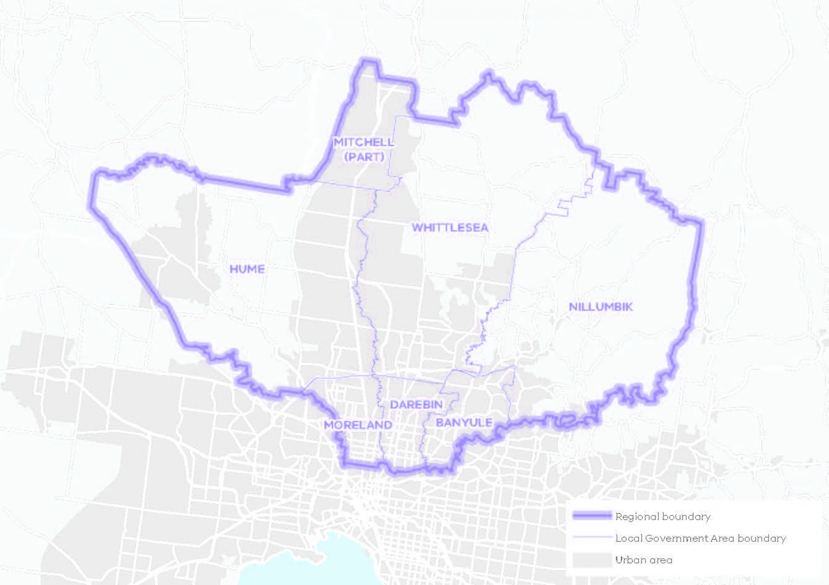 Northern Regional Snapshot showing the local government areas