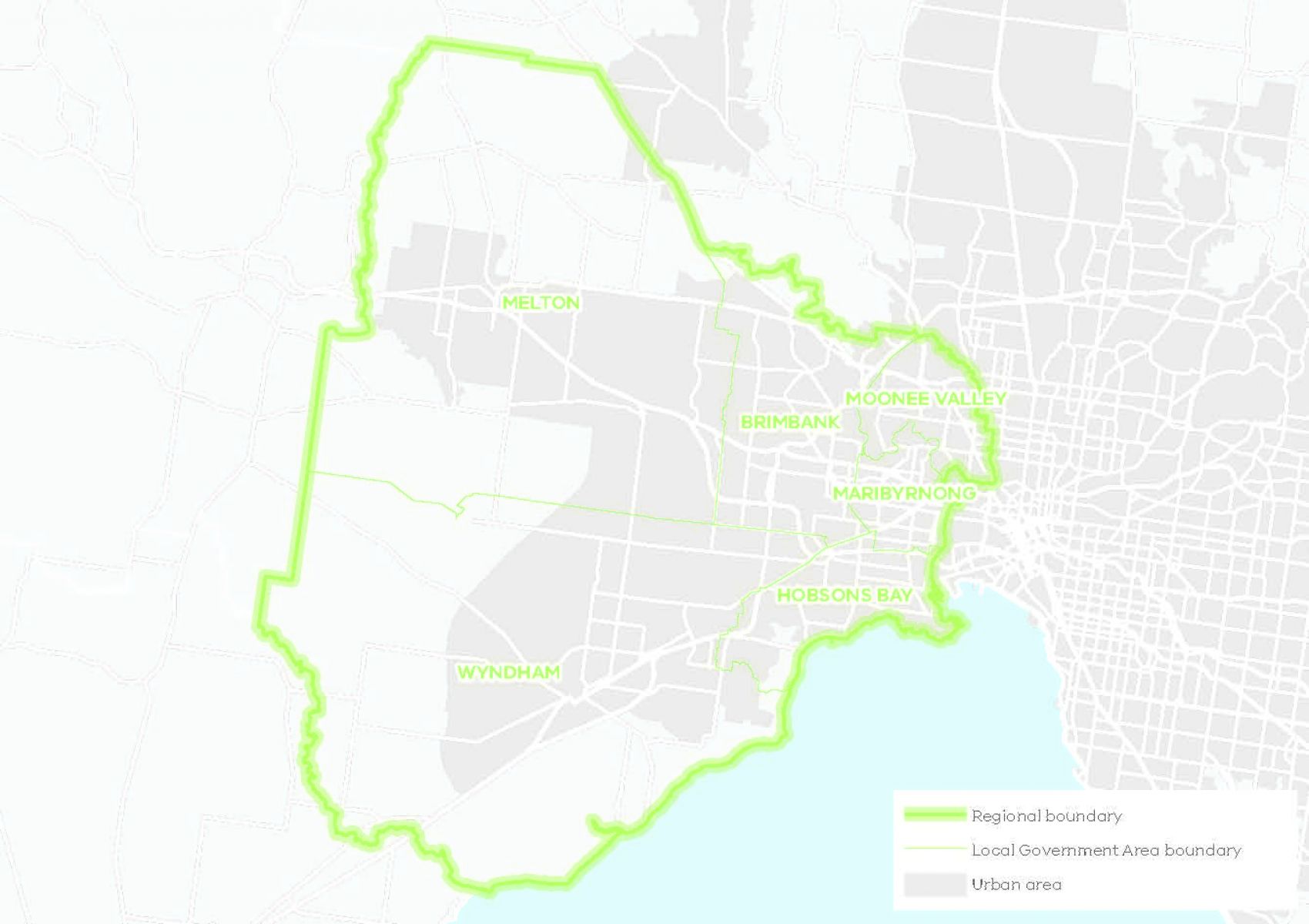 Western Regional Snapshot showing the local government areas