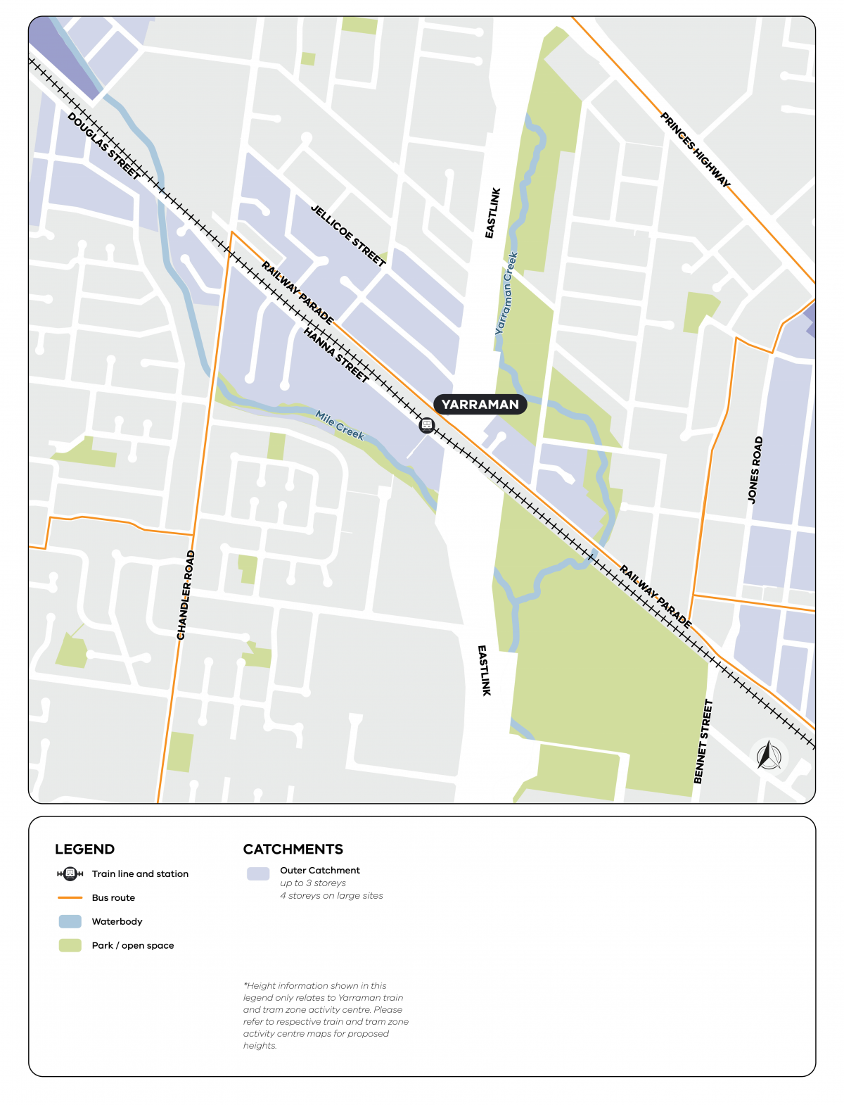 Map showing the Yarraman activity centre