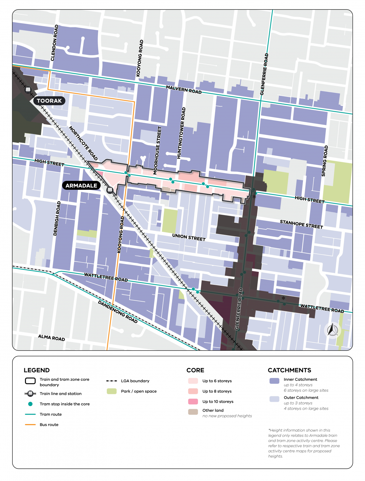 Map showing the Armadale activity centre