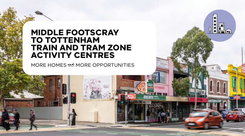 Fact Sheet thumbnail photo for Middle Footscray to Tottenham train and tram zone activity centres fact sheet